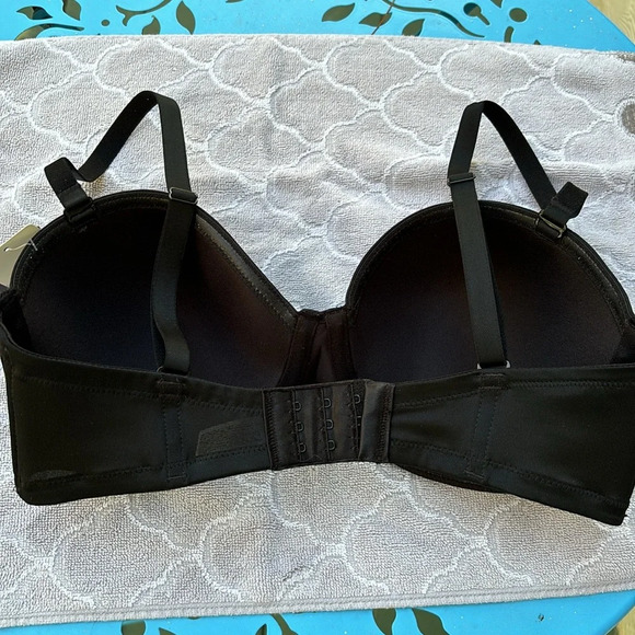 NWT WACOAL strapless (or not) black lightly padded bra size 34D - Picture 5 of 9